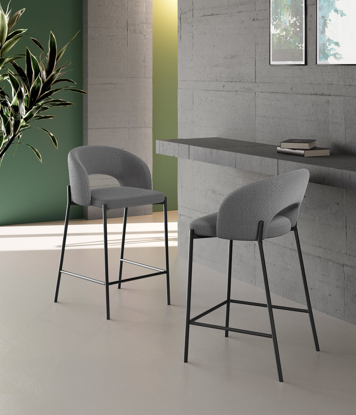 Counter Stool Greta Light Grey Domestica – Lifestyle