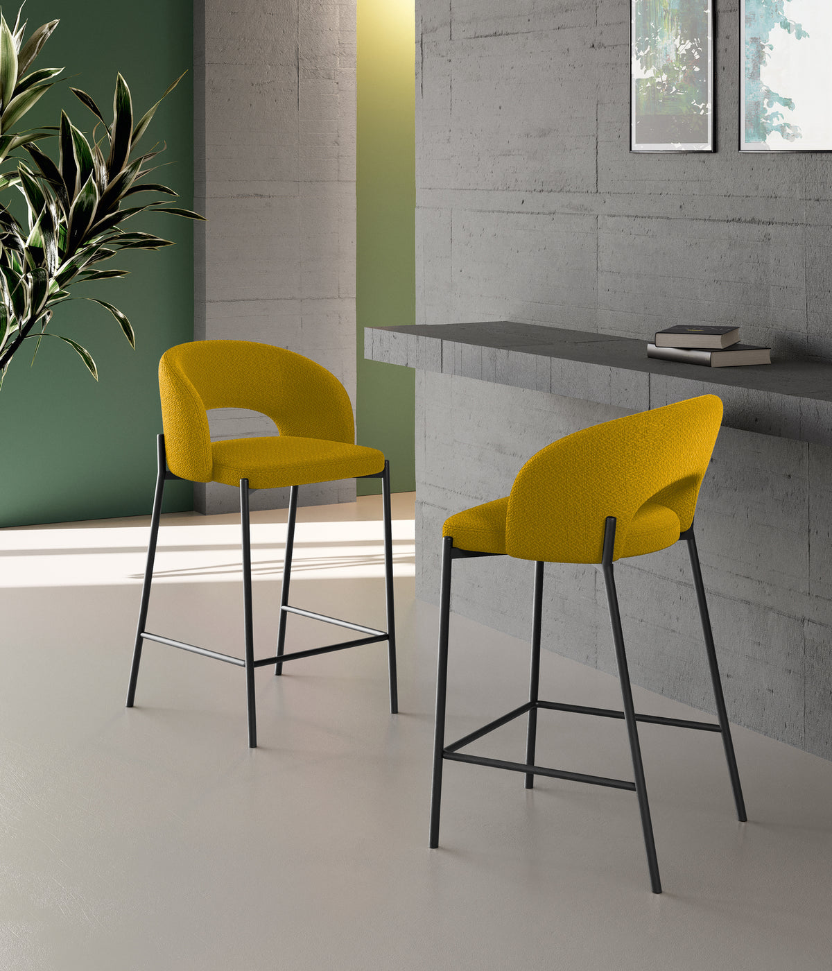 Counter Stool Greta Yellow Domestica – Lifestyle