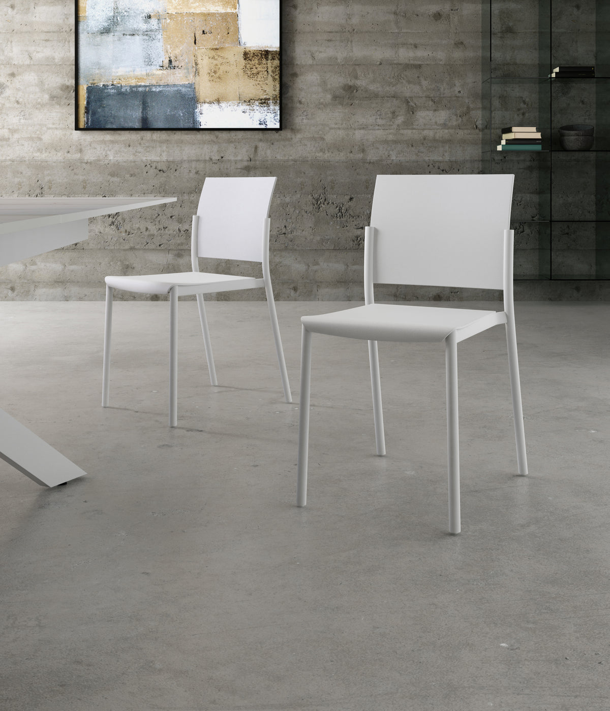 Dining Chair Venus Polypropylene White Domestica – Lifestyle