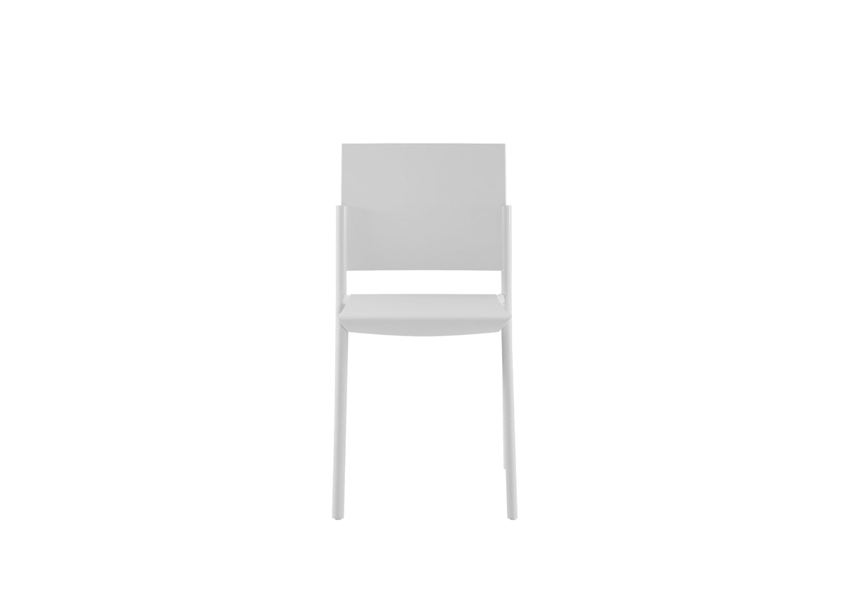 Dining Chair Venus Polypropylene White Domestica – Front View on White