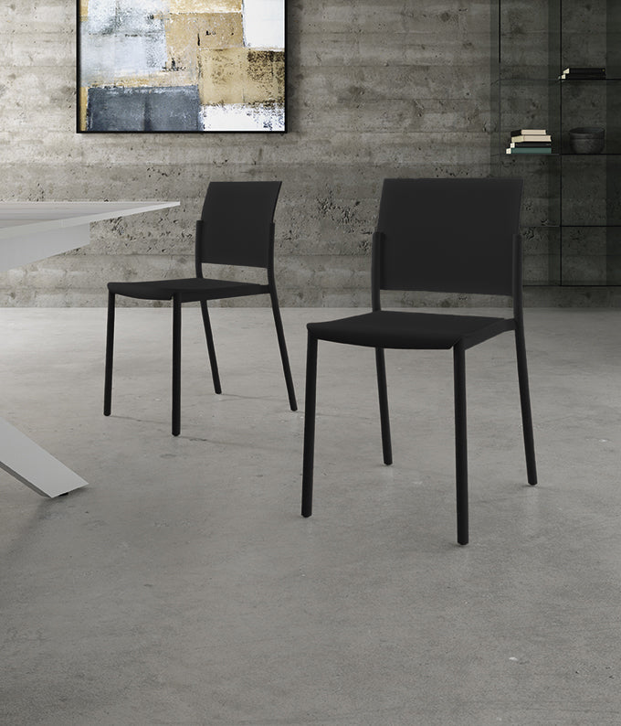 Dining Chair Venus Polypropylene Black Domestica – Lifestyle