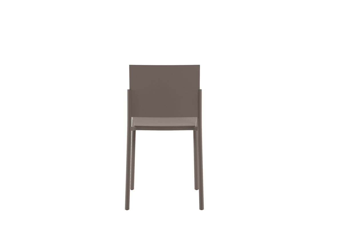 Dining Chair Venus Polypropylene Mink Domestica – Back View on White