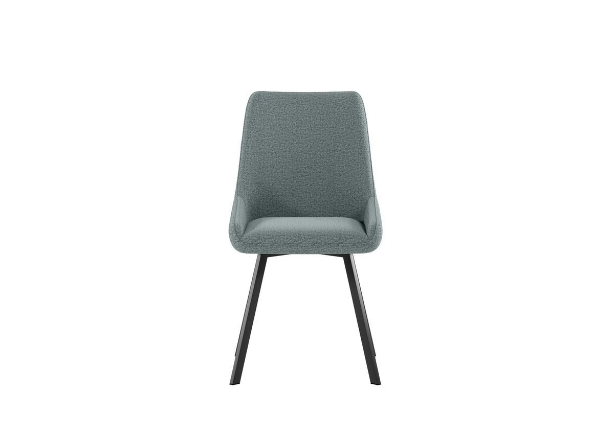 Dining Chair Fox Aquamarine Domestica – Front View on White