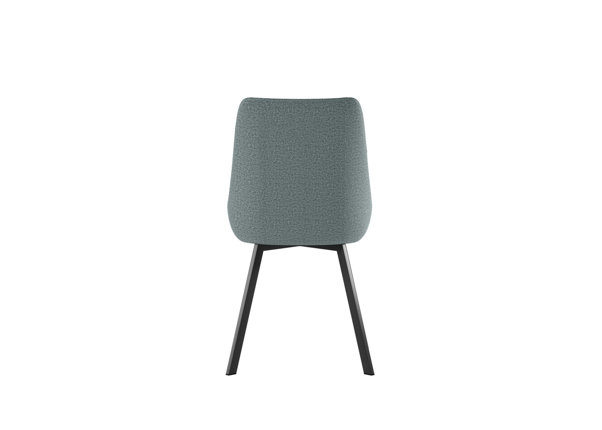 Dining Chair Fox Aquamarine Domestica – Back View on White
