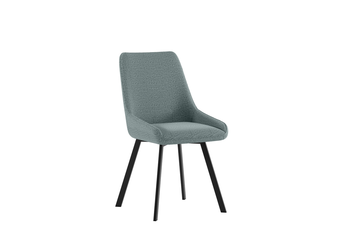 Dining Chair Fox Aquamarine Domestica – Three Quarter View on White