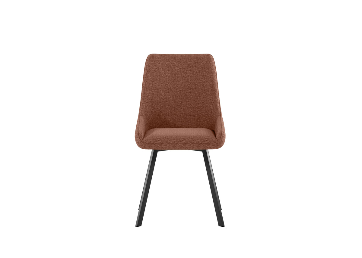 Dining Chair Fox Rust Domestica – Front View on White