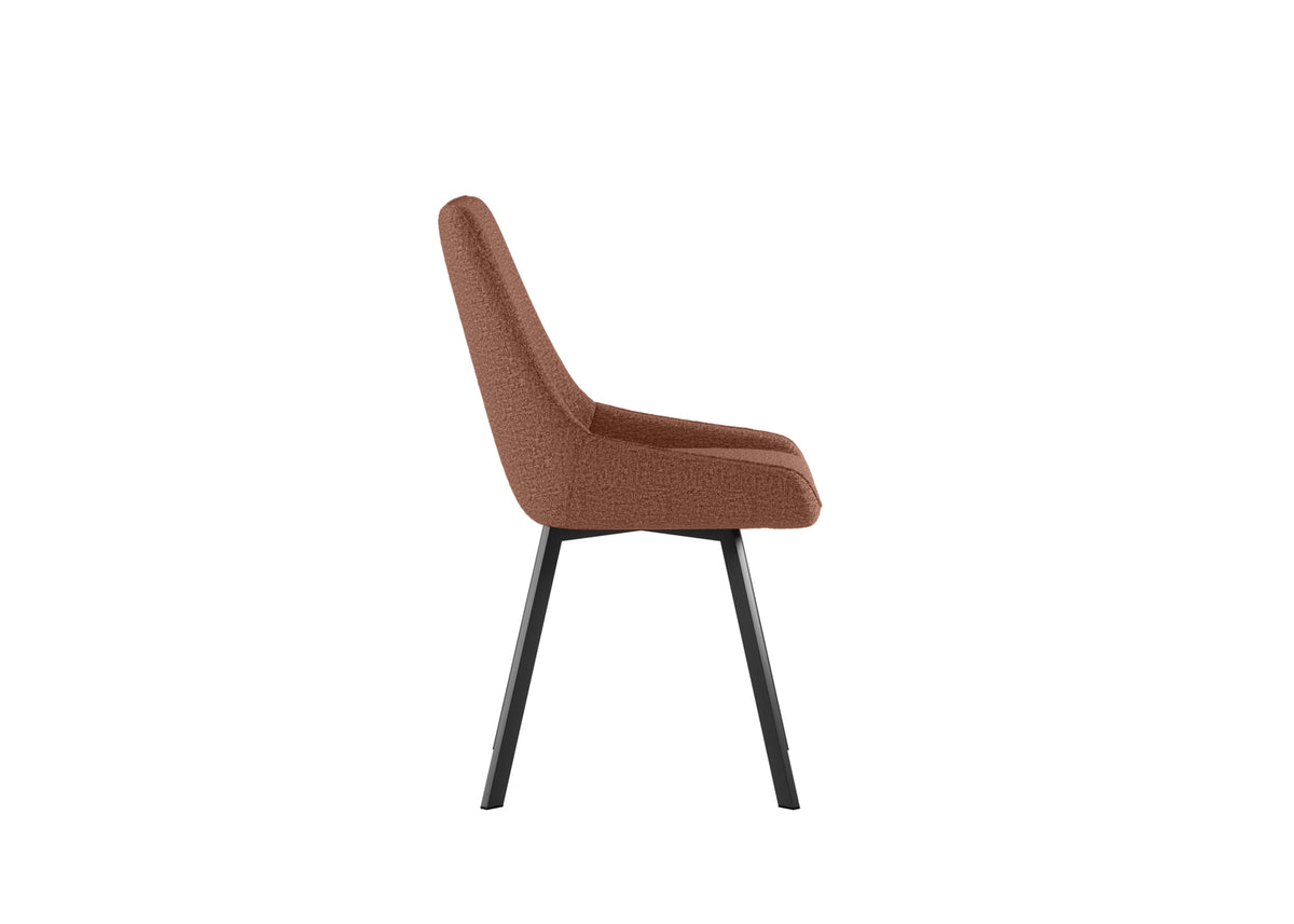 Dining Chair Fox Rust Domestica – Side View on White