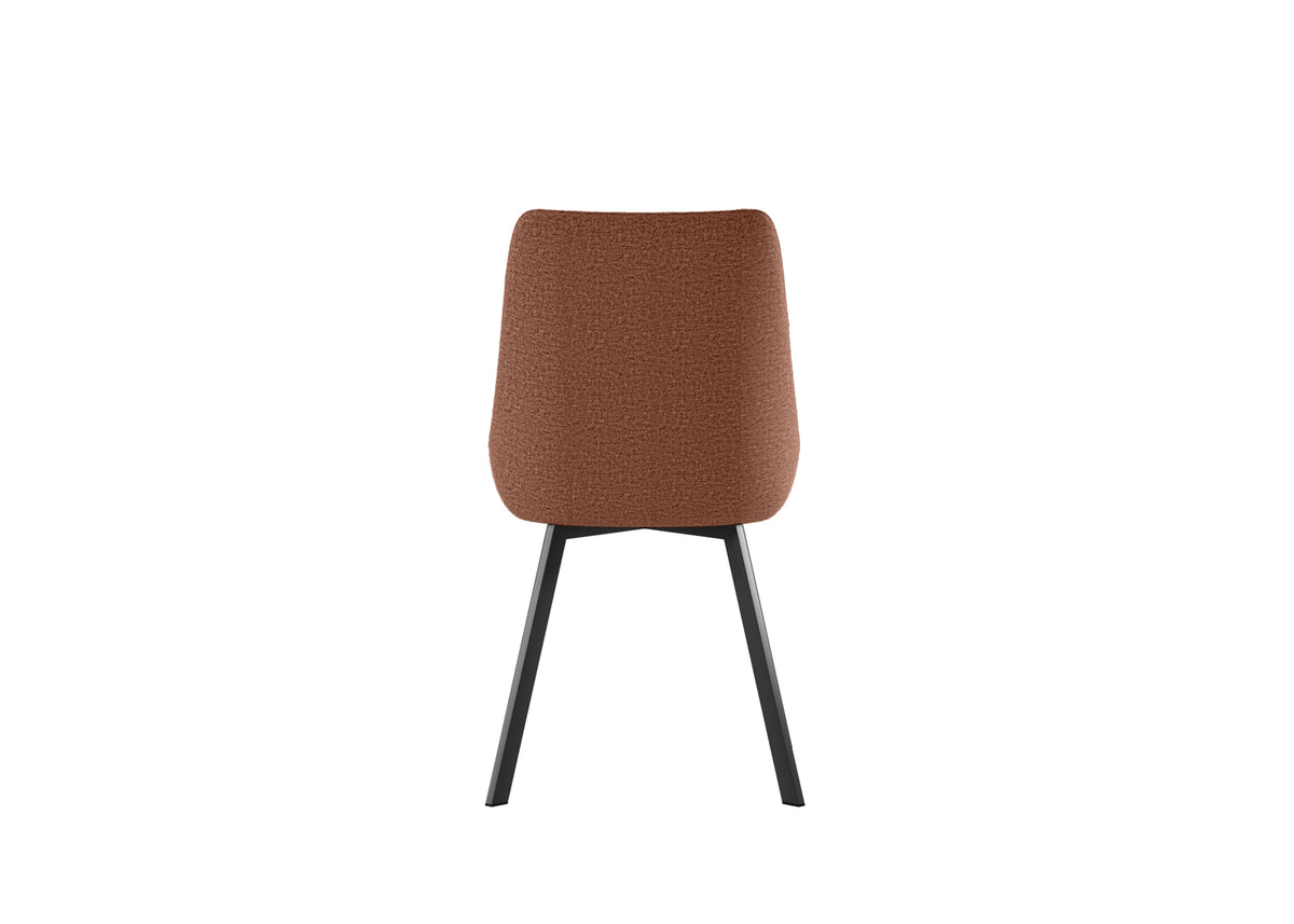 Dining Chair Fox Rust Domestica – Back View on White