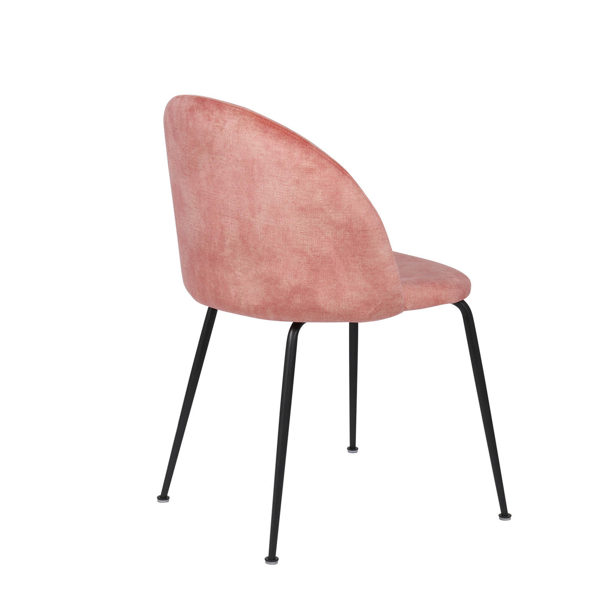 Dining Chair Calypso Velvet Light Pink Domestica – Product View on White