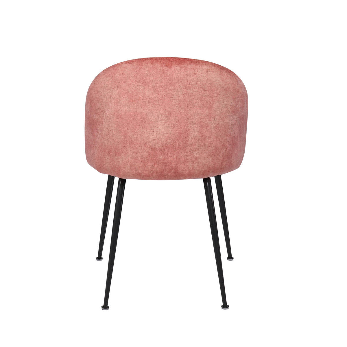 Dining Chair Calypso Velvet Light Pink Domestica – Product View on White