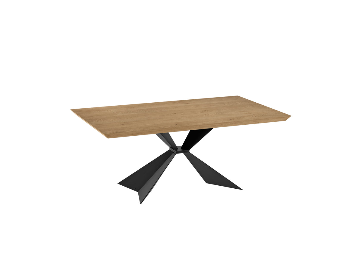Extendable Dining Table Stark 200-300 cm Natural Oak Domestica – Dimensions Drawing