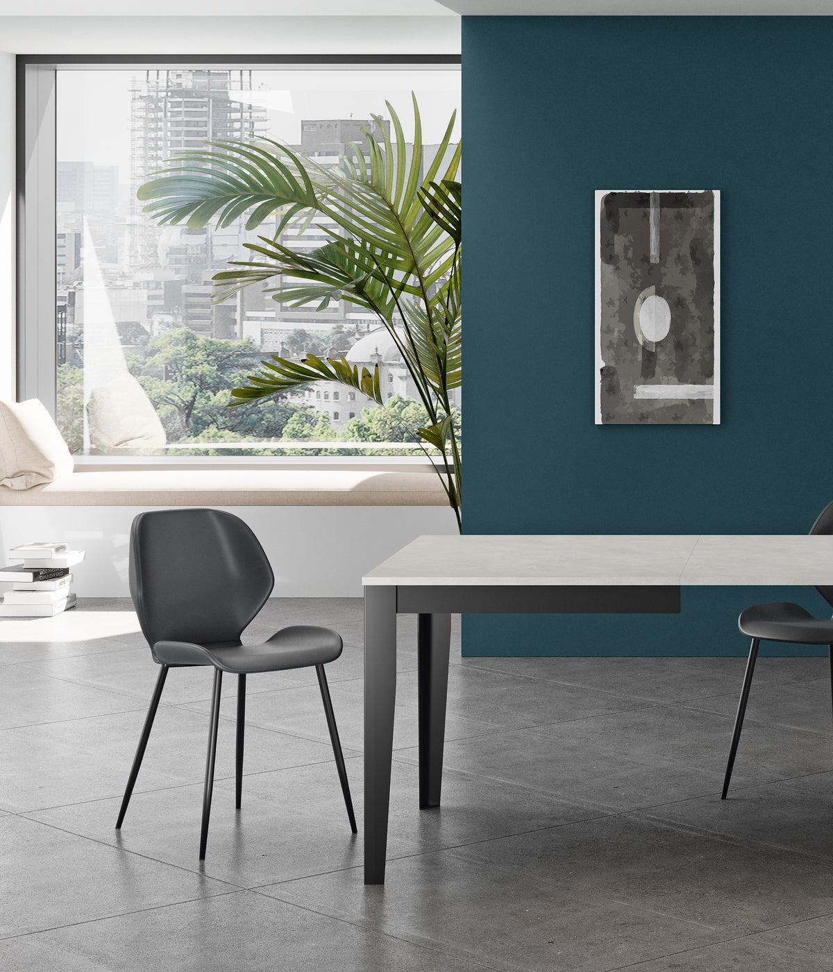 Dining Chair Diana Soft-Touch Petrol Domestica – Lifestyle