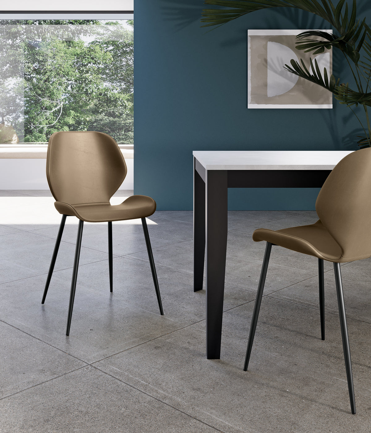 Dining Chair Diana Soft-Touch Sand Domestica – Lifestyle