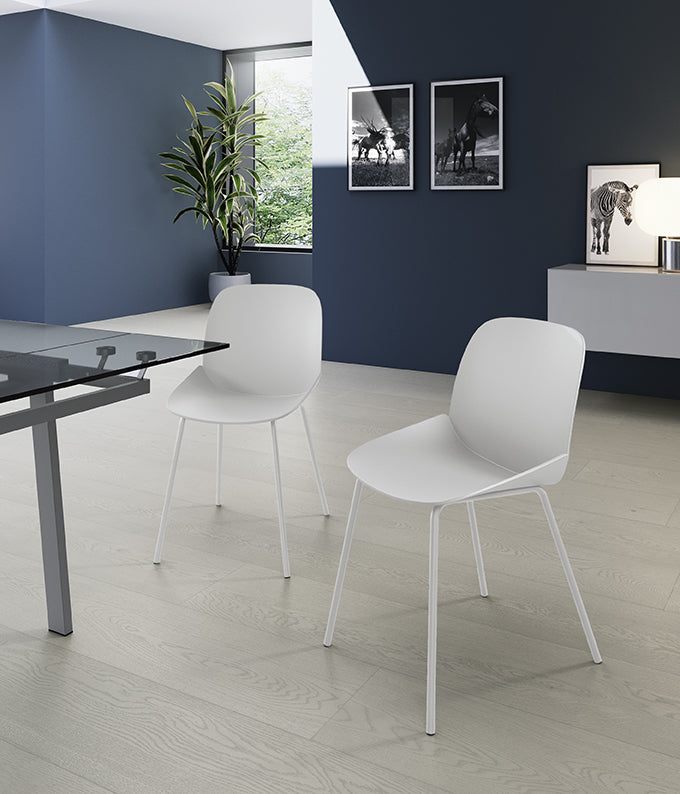 Dining Chair Eva Polypropylene White Domestica – Lifestyle