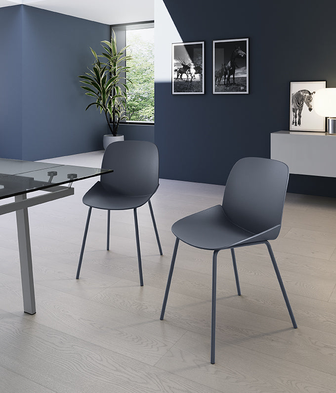 Dining Chair Eva Polypropylene Dark Grey Domestica – Lifestyle