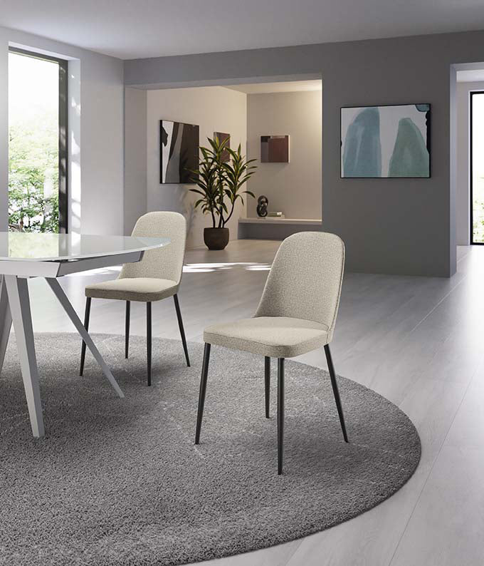 Dining Chair Tamara Fabric Beige Domestica – Lifestyle
