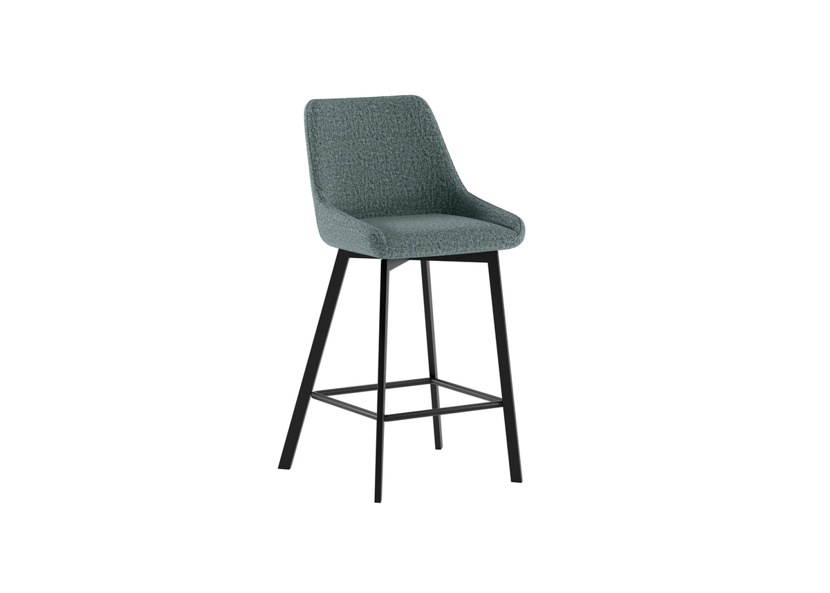 Kitchen Stool Fox Aquamarine Domestica – Three Quarter View on White