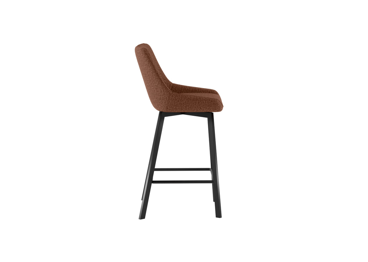 Kitchen Stool Fox Rust Domestica – Side View on White