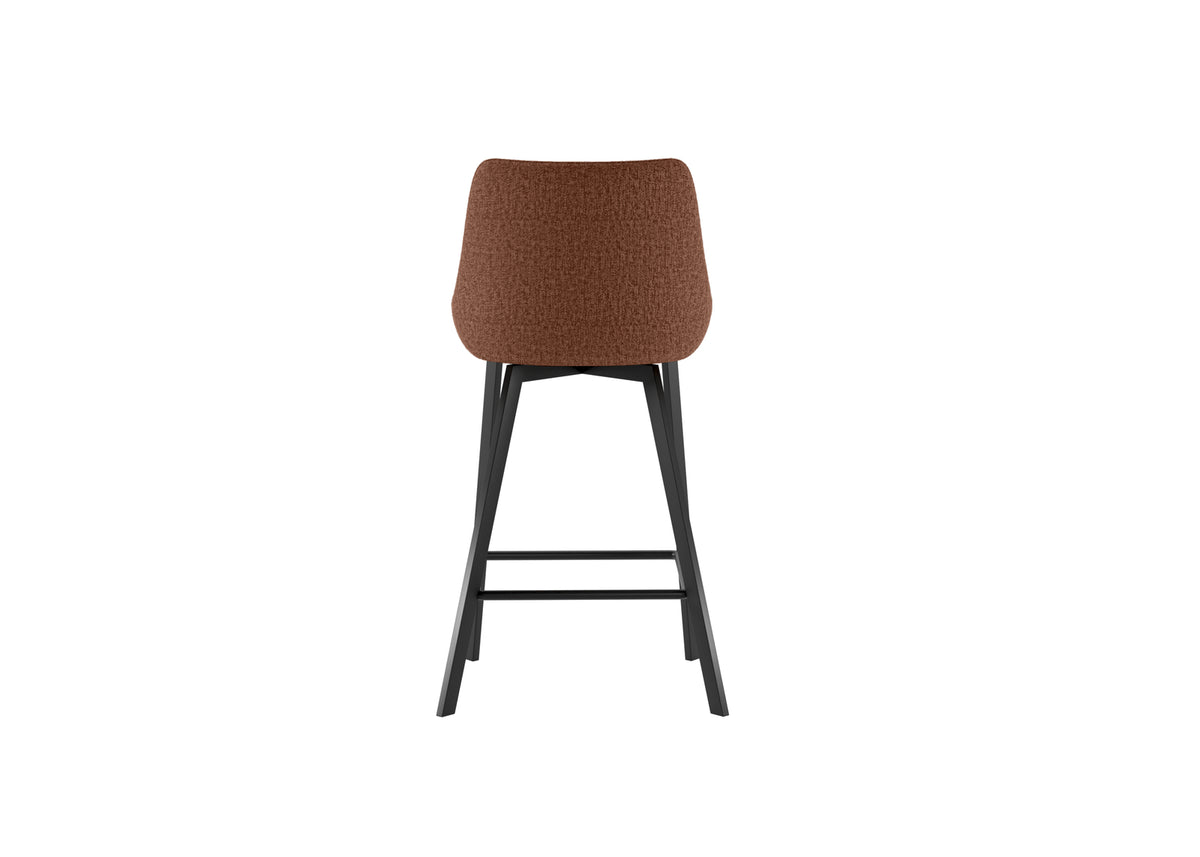 Kitchen Stool Fox Rust Domestica – Back View on White