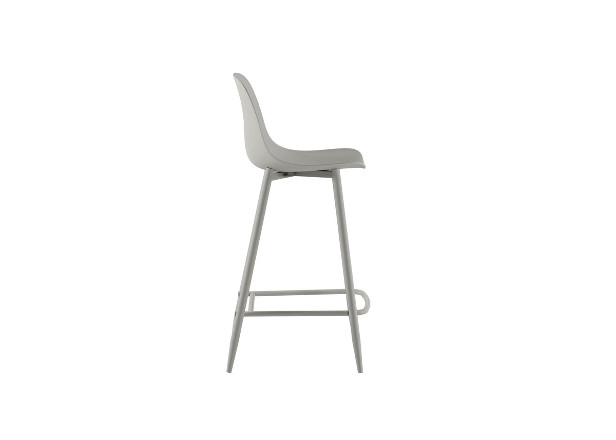 Counter Stool Frida White Domestica – Side View on White