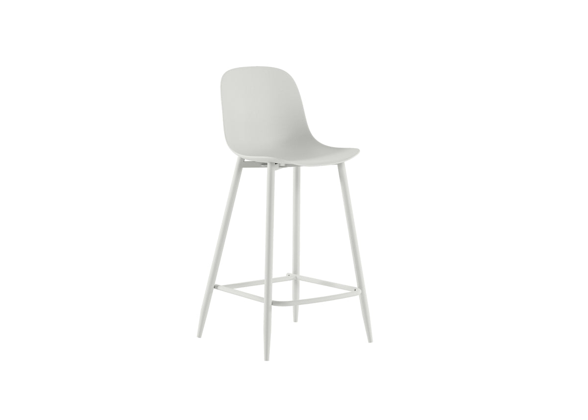 Counter Stool Frida White Domestica – Three Quarter View on White