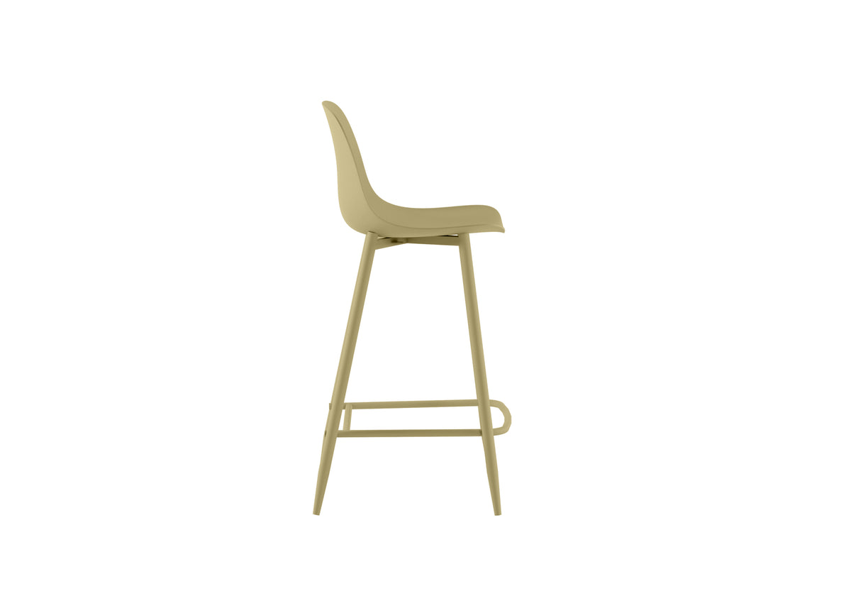 Counter Stool Frida Yellow Domestica – Side View on White