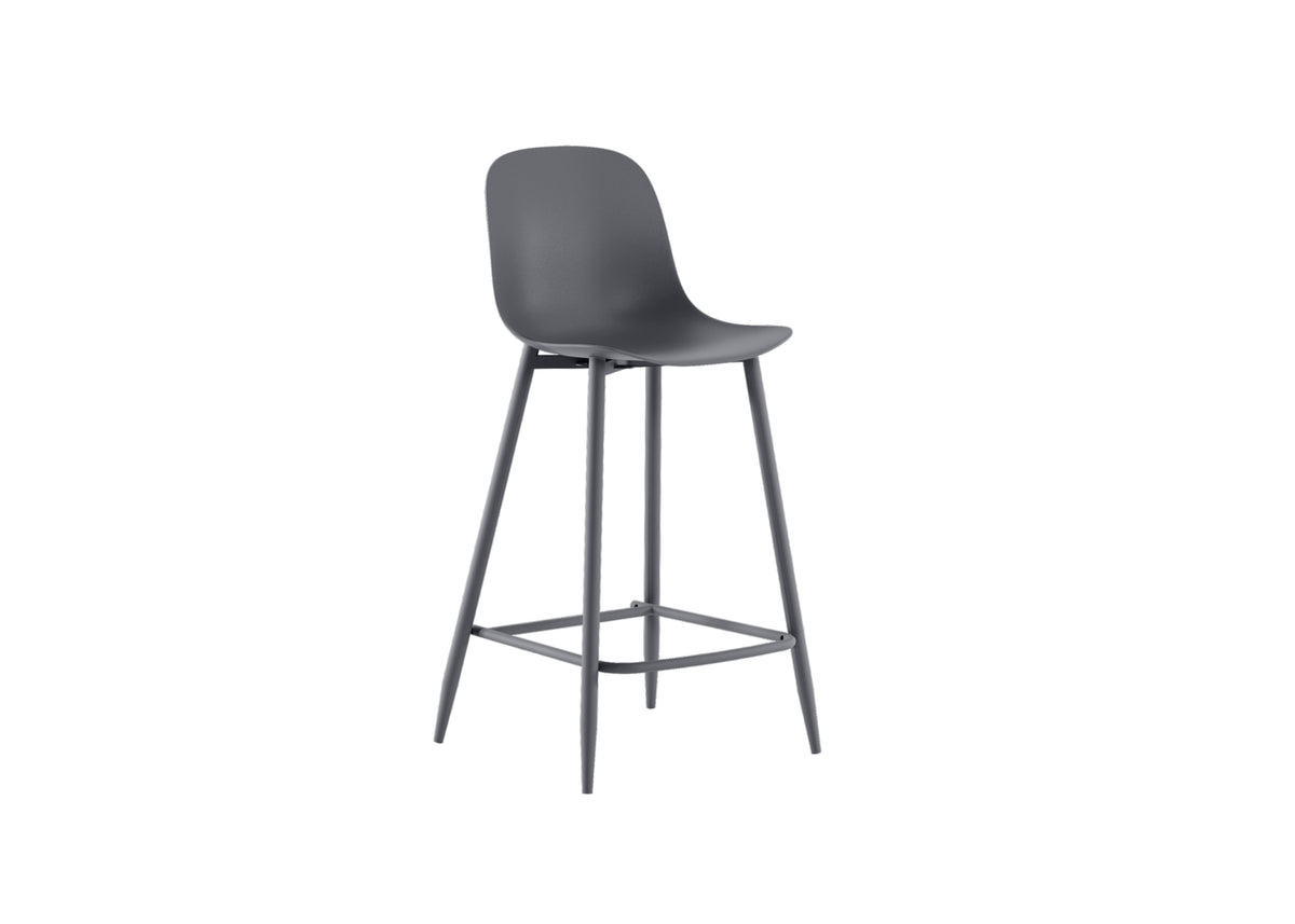 Counter Stool Frida Dark Grey Domestica – Three Quarter View on White