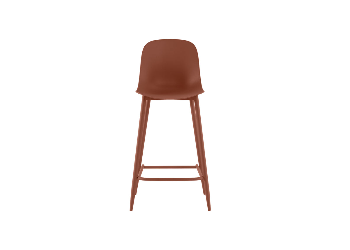 Counter Stool Frida Rust Domestica – Front View on White