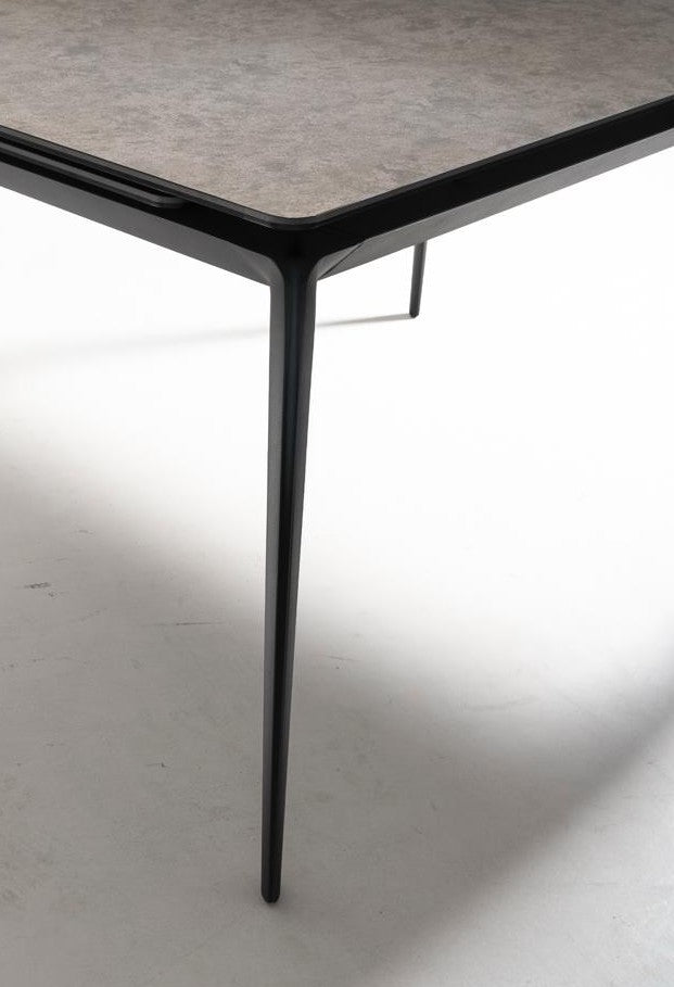 Extendable Dining Table Rail 140-200 cm Rust / Anthracite Domestica – Dimensions Drawing