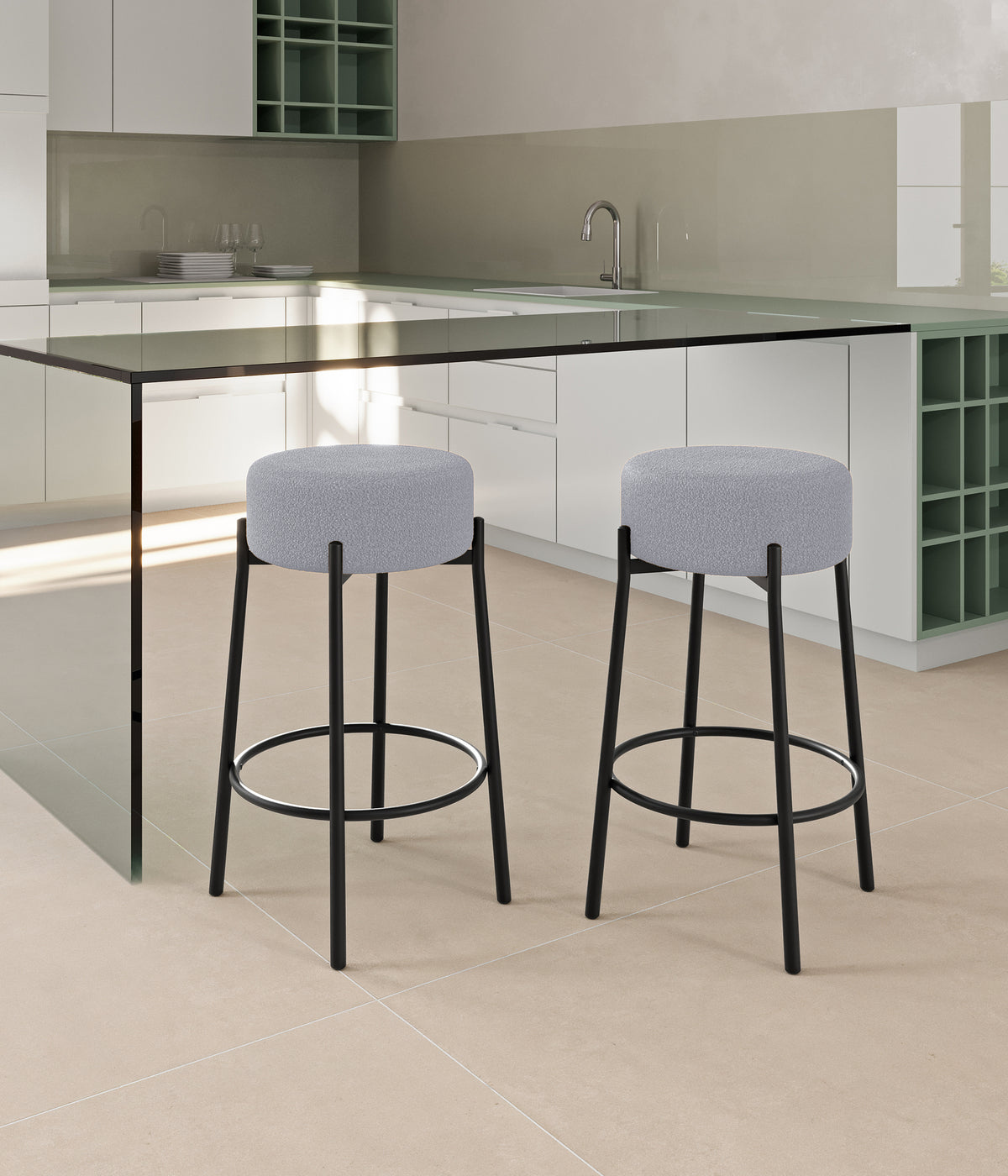 Counter Stool Syd Light Grey Domestica – Lifestyle