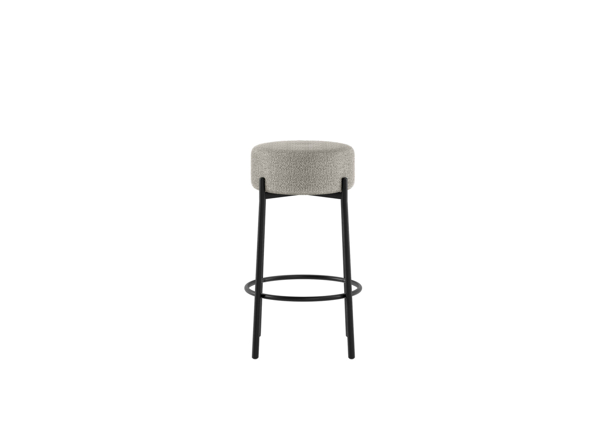 Counter Stool Syd Light Grey Domestica – Front View on White