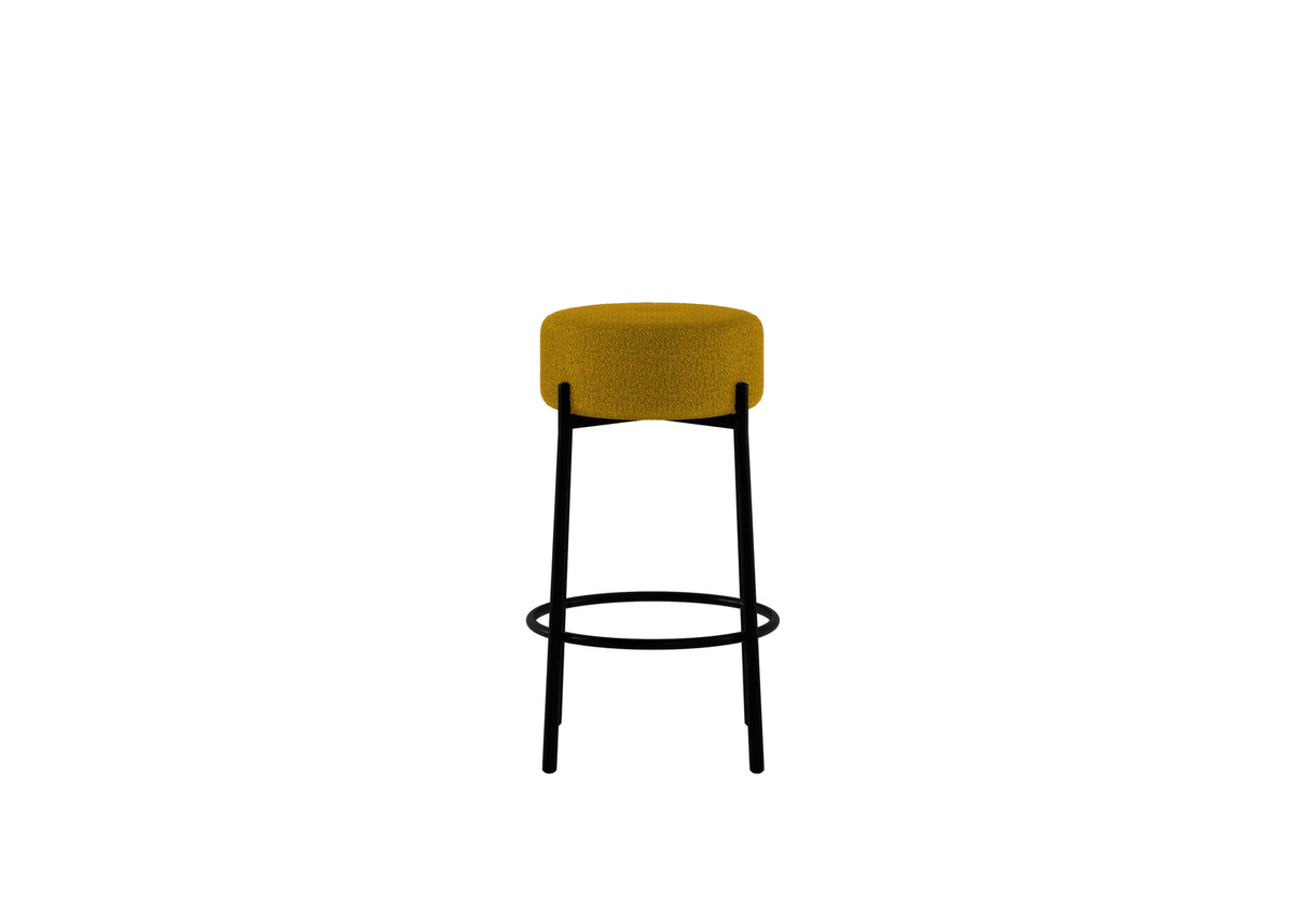 Counter Stool Syd Ochre Domestica – Front View on White