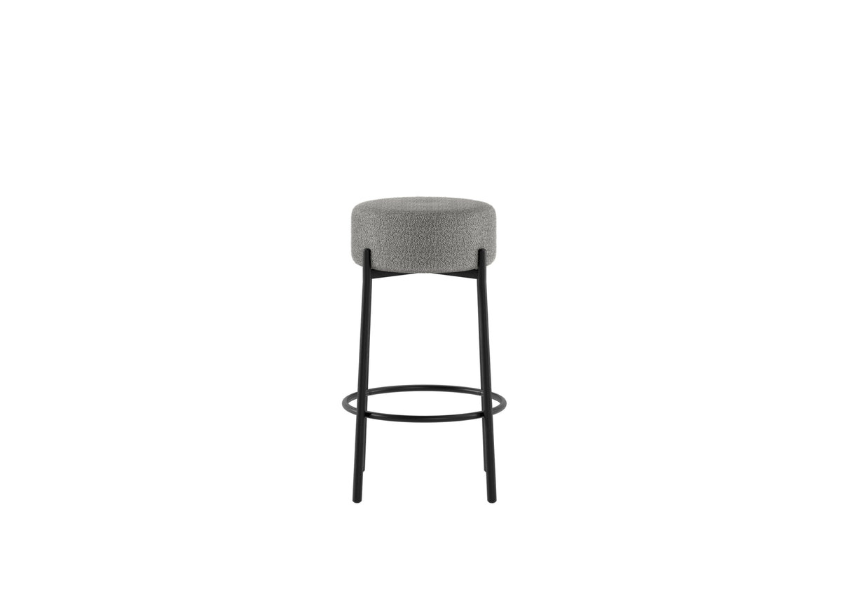 Counter Stool Syd Dark Grey Domestica – Front View on White