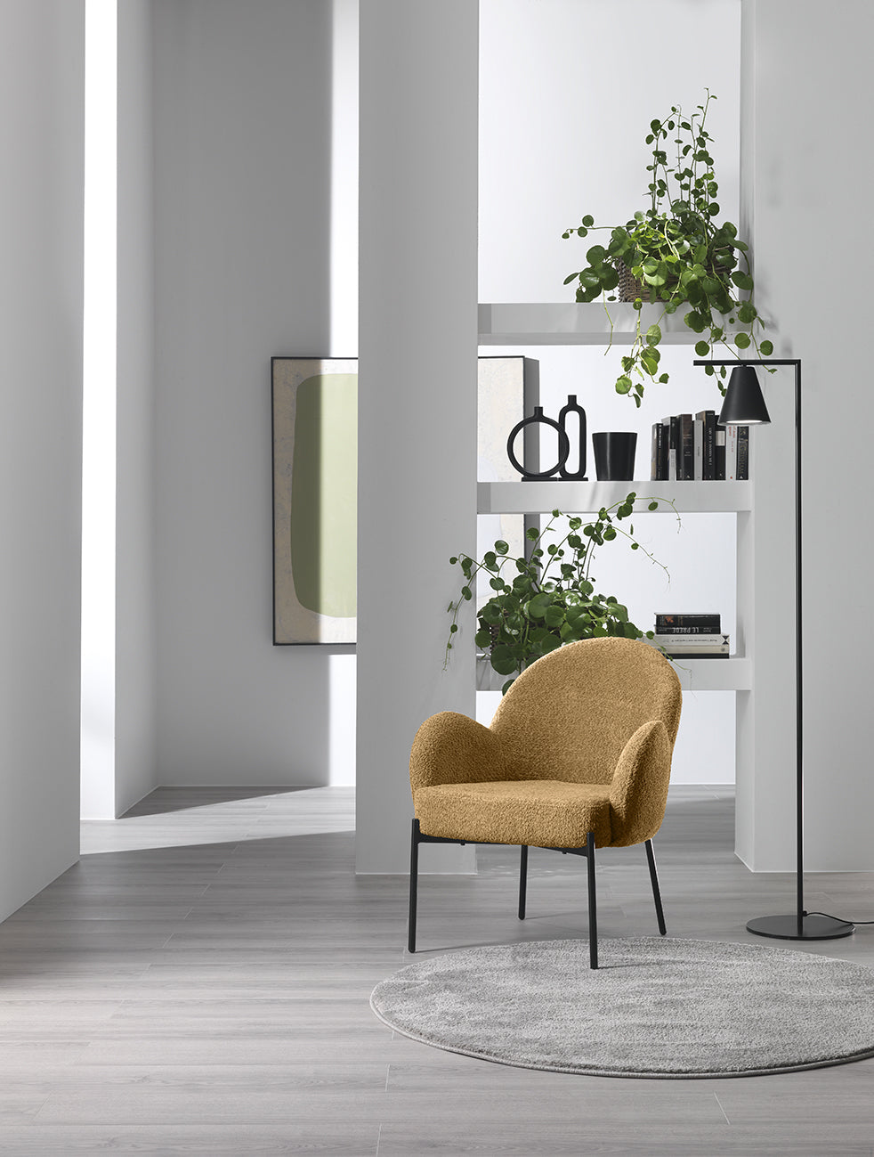 Armchair Malibu Bouclé Honey Domestica – Lifestyle