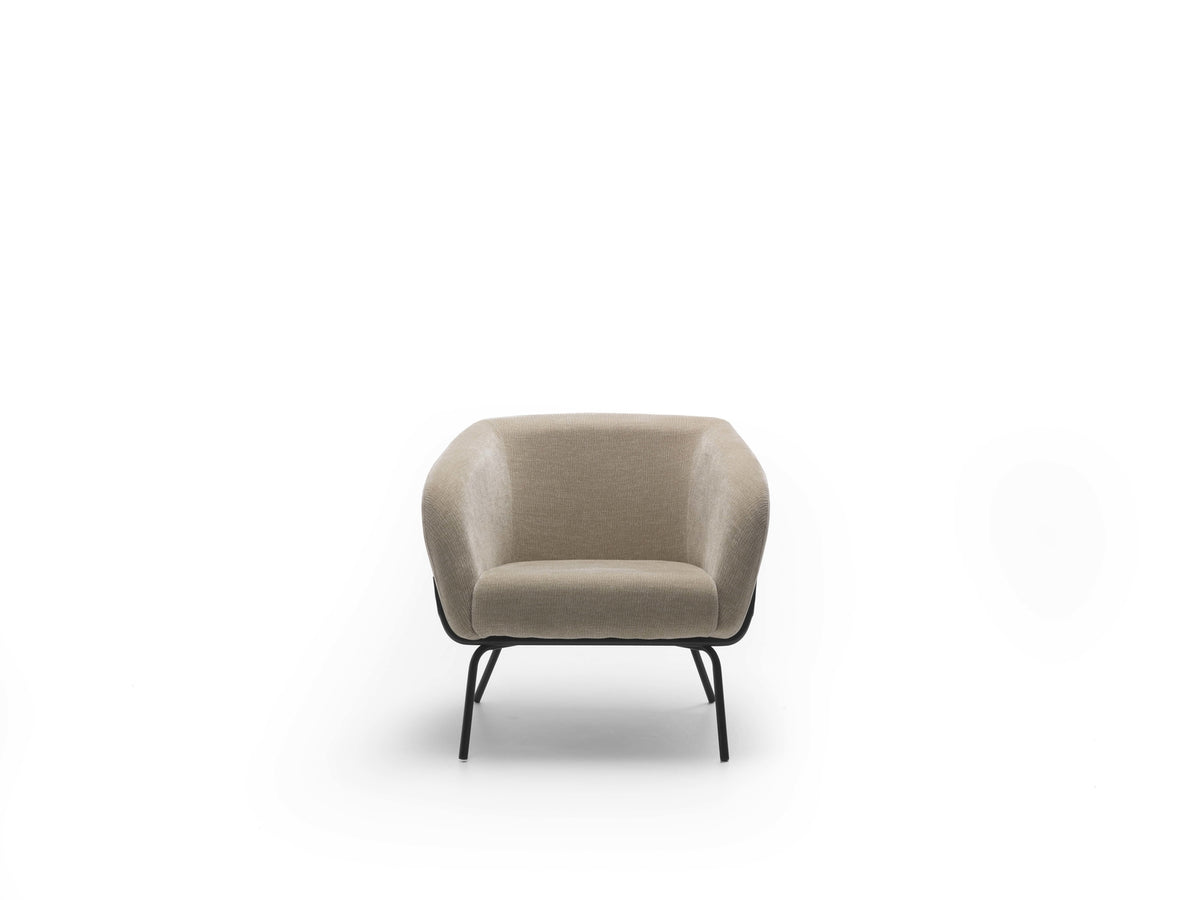 Armchair Sherry Velvet Beige Domestica – Dimensions Drawing