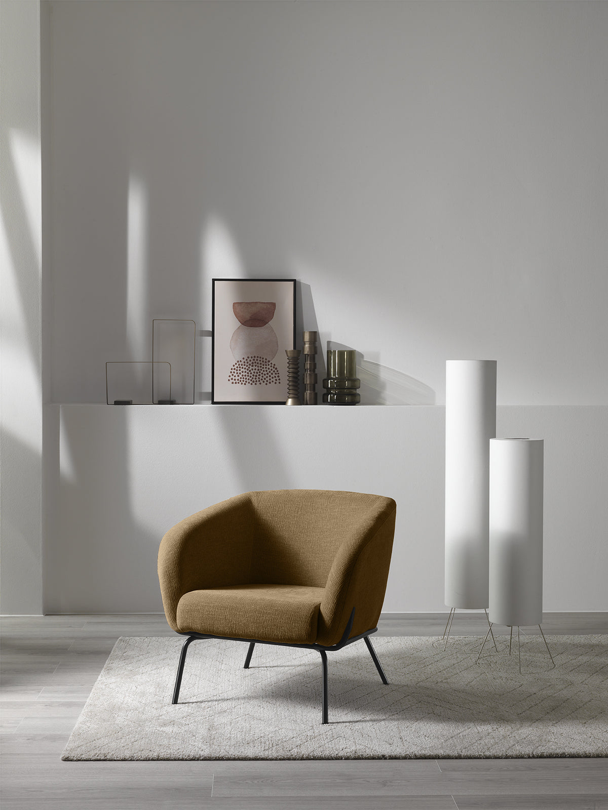 Armchair Sherry Velvet Brown Domestica – Lifestyle