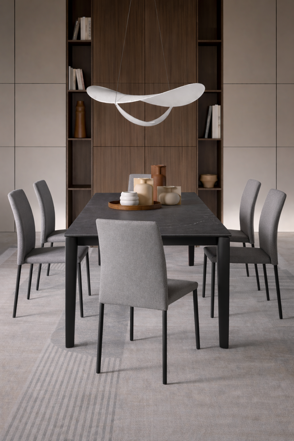 Extendable Dining Table Horus 160-240 cm Rust / Anthracite Domestica – Lifestyle