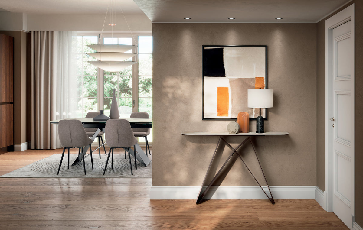 Console Table Thalia 110 cm Ceramic Calacatta Gold / Bronze Domestica – Lifestyle