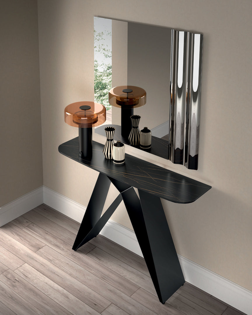 Console Table Thalia 110 cm Ceramic Black Portoro / Black Domestica – Lifestyle