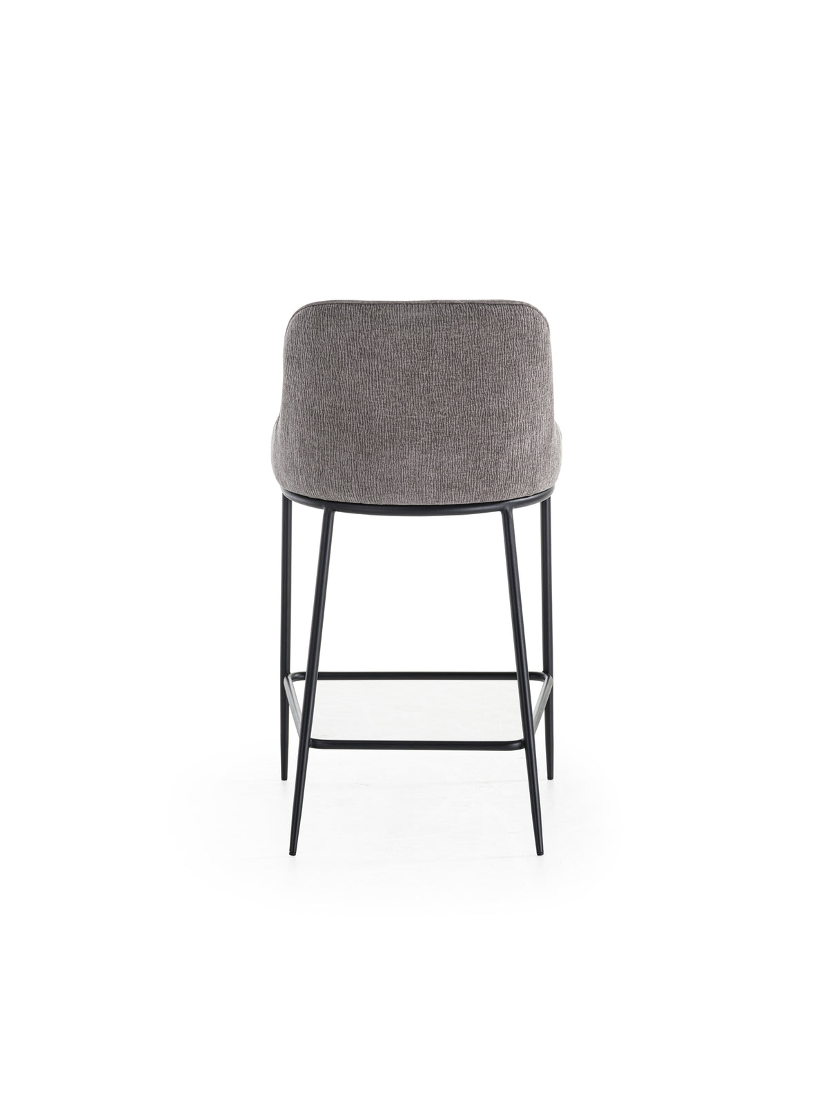 Counter Stool Ginevra Light Grey / Black Domestica – Product View on White