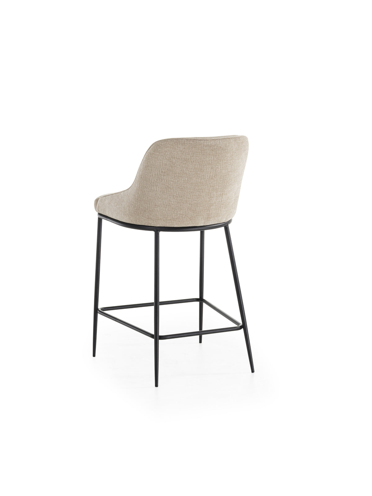 Counter Stool Ginevra Beige / Black Domestica – Product View on White