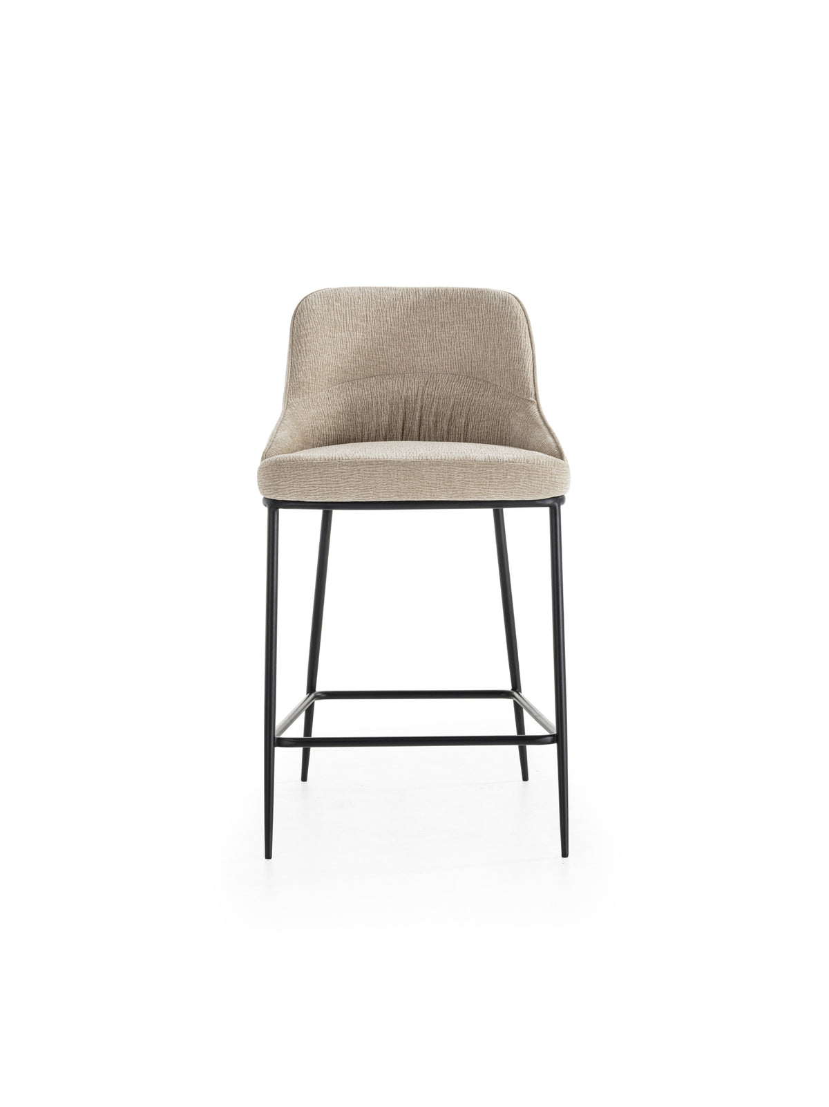 Counter Stool Ginevra Beige / Black Domestica – Product View on White