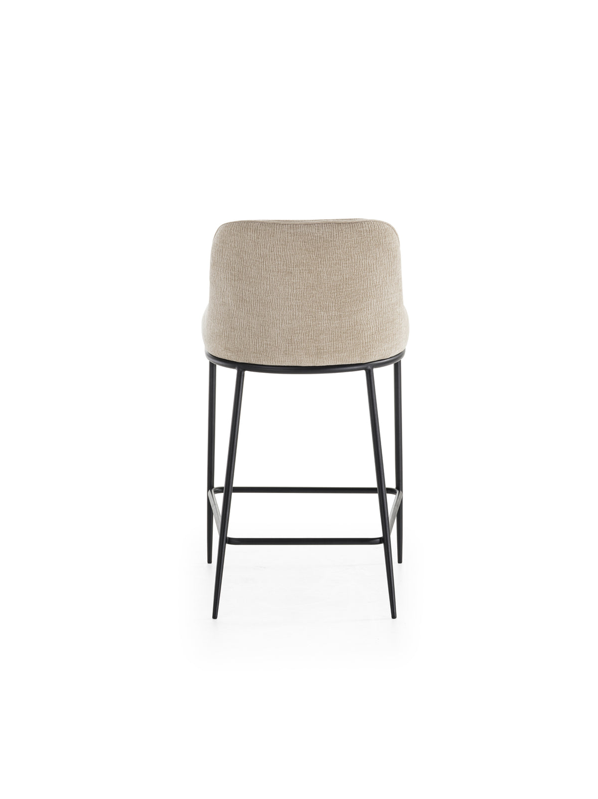 Counter Stool Ginevra Beige / Black Domestica – Product View on White