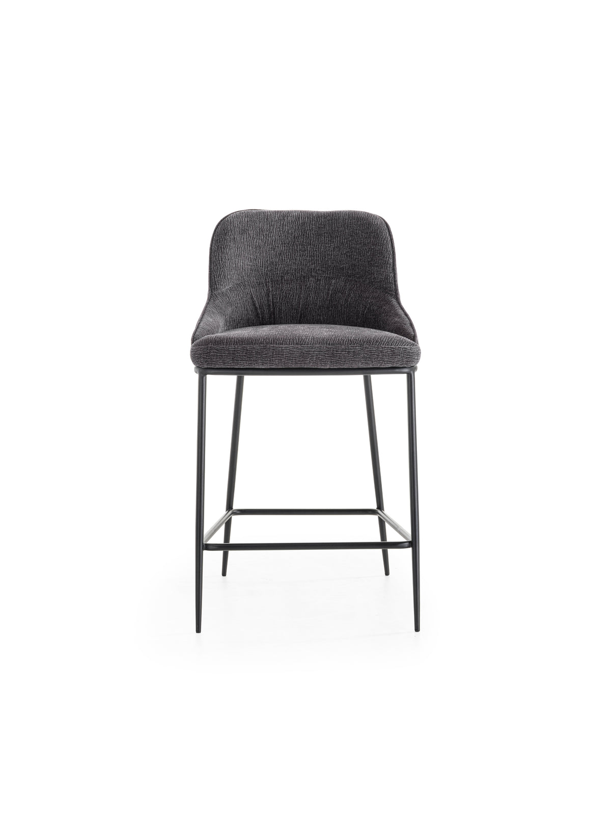 Counter Stool Ginevra Dark Grey / Black Domestica – Product View on White