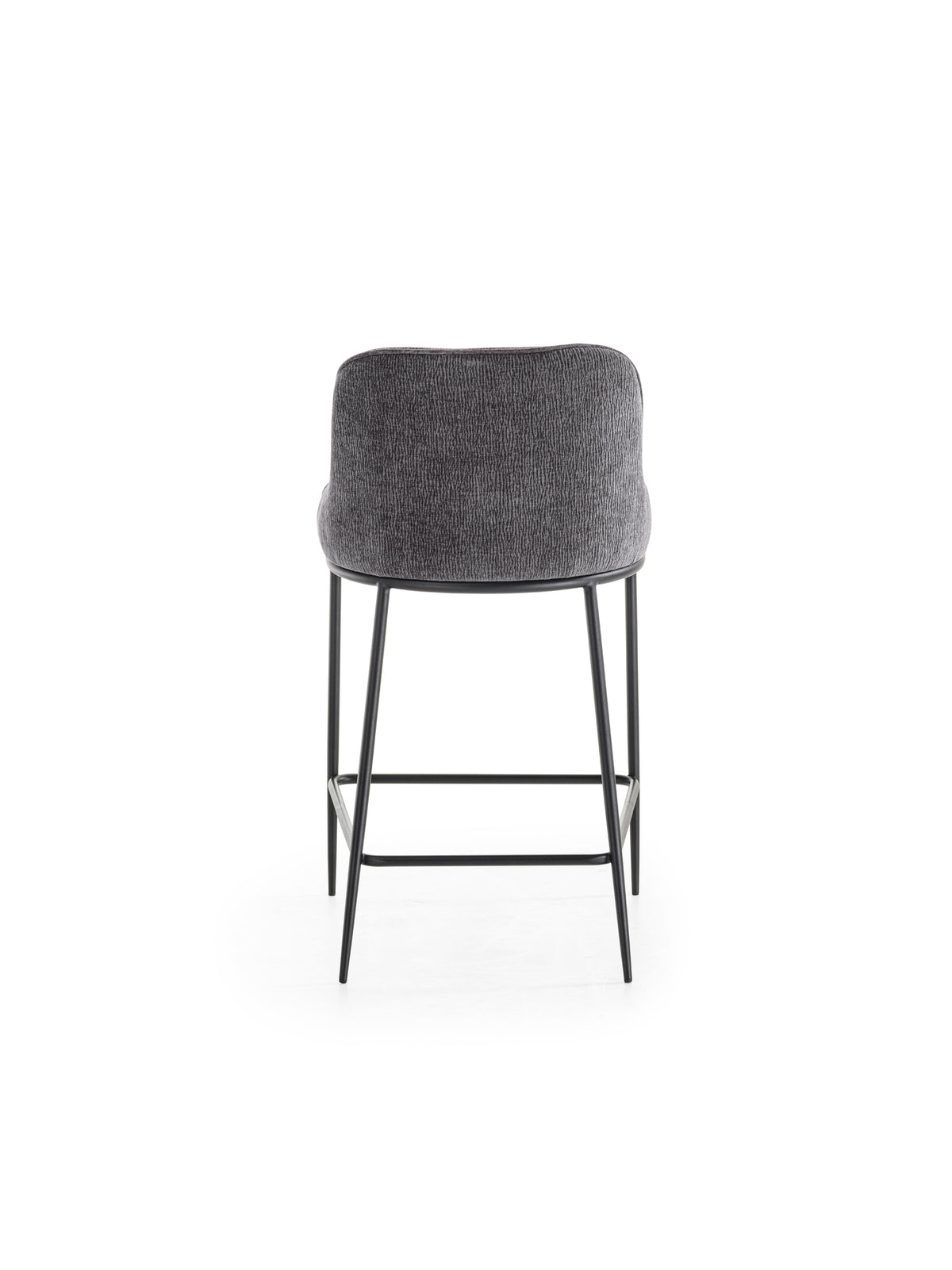 Counter Stool Ginevra Dark Grey / Black Domestica – Product View on White