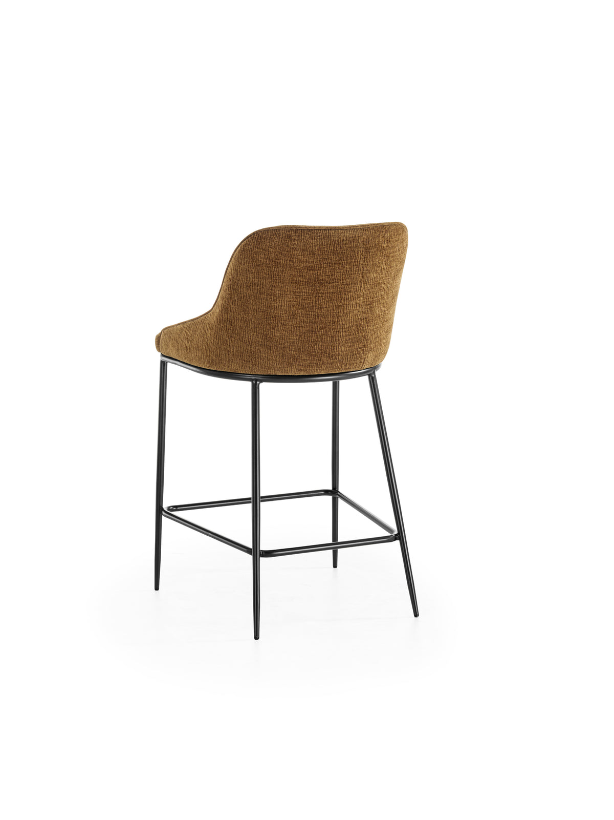 Counter Stool Ginevra Brown / Black Domestica – Product View on White
