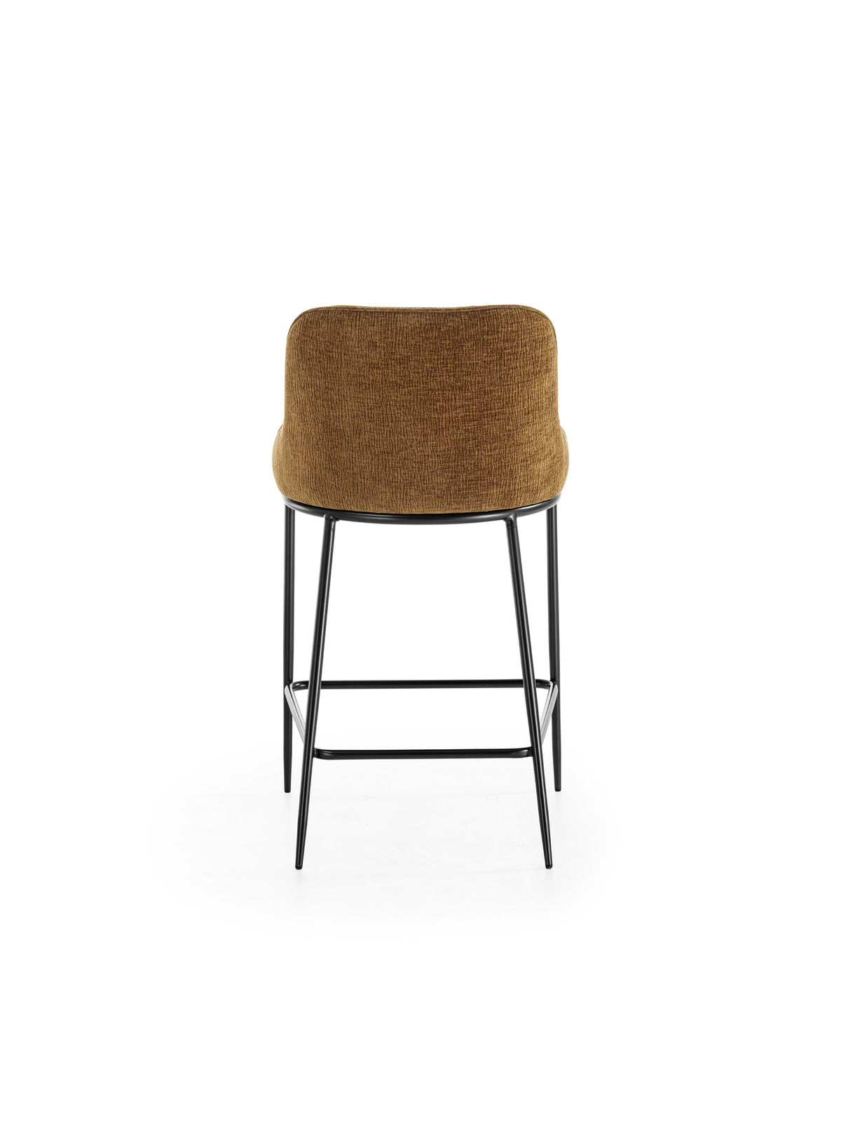 Counter Stool Ginevra Brown / Black Domestica – Product View on White