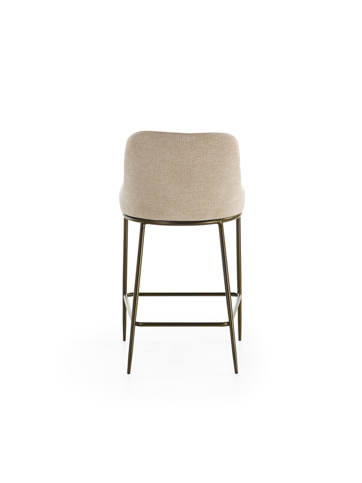 Counter Stool Ginevra Beige / Bronze Domestica – Product View on White