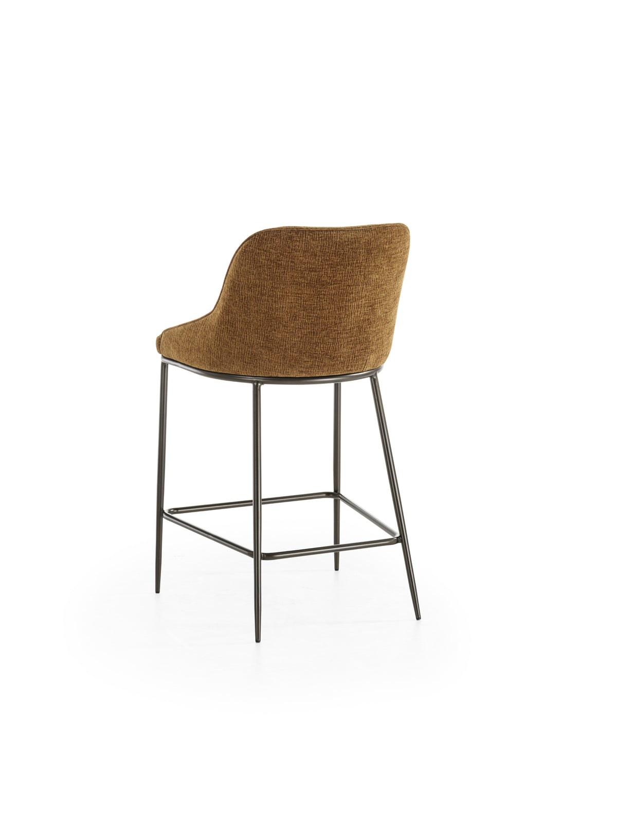 Counter Stool Ginevra Brown / Bronze Domestica – Product View on White