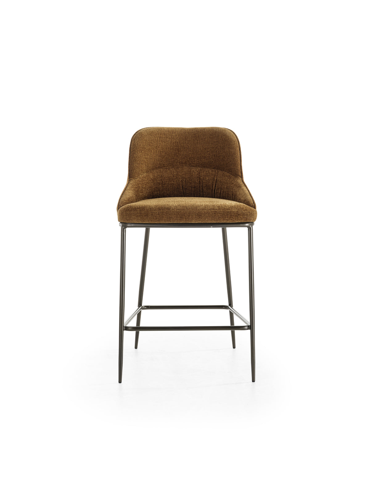 Counter Stool Ginevra Brown / Bronze Domestica – Product View on White